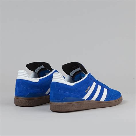 Adidas Busenitz Shoes - True Blue / White / Metallic Gold | Flatspot