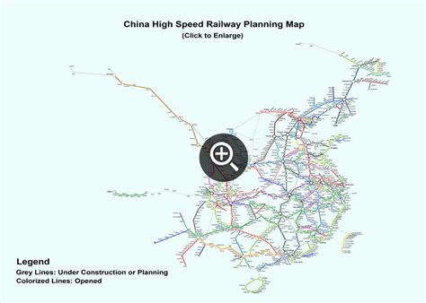 China Railway Maps, 2024 Train Map of High Speed Rail, PDF Download