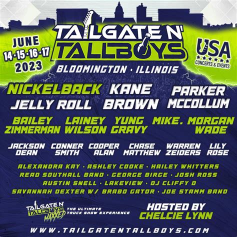 Official Tailgate N’ Tallboys Bloomington 2023 Lineup | B104 WBWN-FM