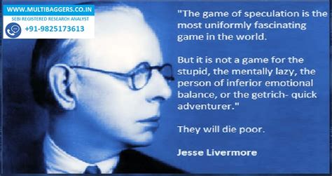 10 Great Jesse Livermore Quotes - ABJ FINSTOCKS