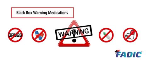 Black Box Warning List of Medications | FADIC