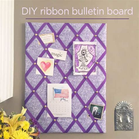 DIY Ribbon Bulletin Board: Easy Tutorial