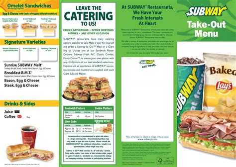 Subway Sandwich Recipes Pdf | Besto Blog