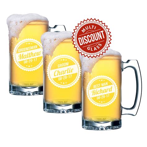 Personalized Beer Glasses Personalized Glasses Groomsmen