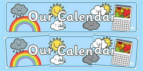 FREE! - 👉 Our Calendar Display Banner (teacher made)