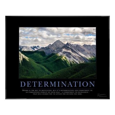 Determination Mountain Motivational Poster 753422