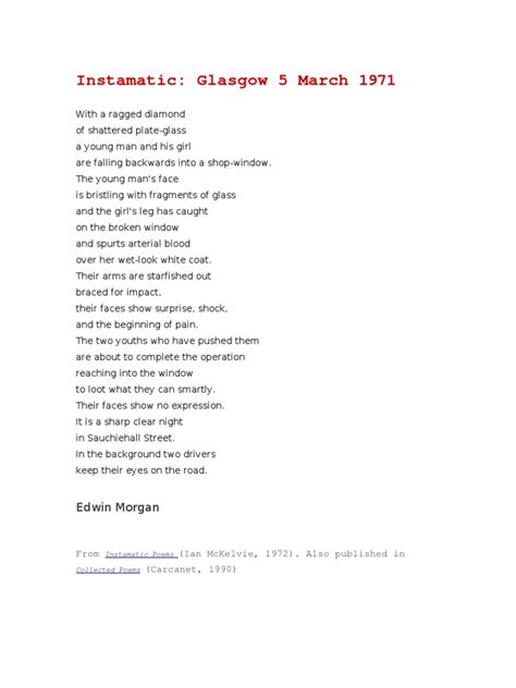 Glasgow 5th March | PDF | Poetry