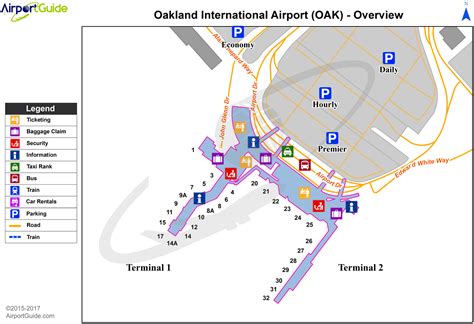 Oakland - Metropolitan Oakland International (OAK) Airport Terminal Map - Overview | Oakland ...