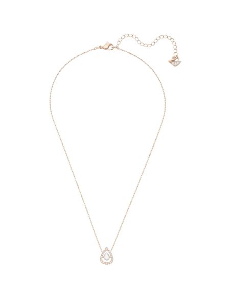 Swarovski Sparkling Dance Pear necklace rose gold plated 5451993