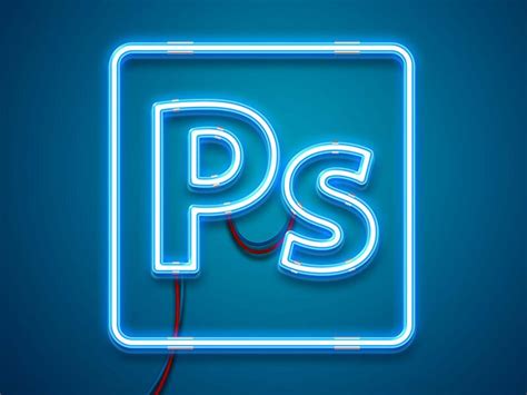 Free neon sign mockup