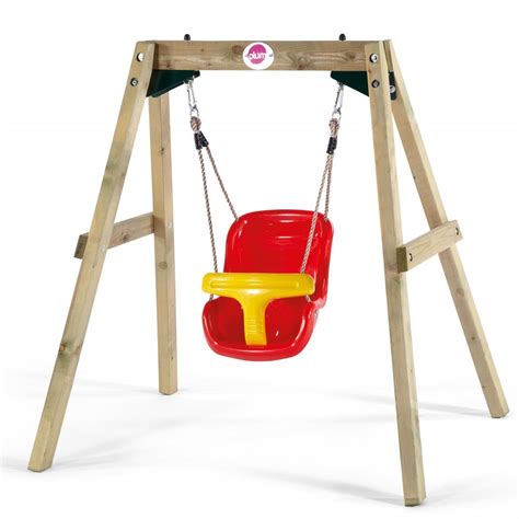 Wooden Baby Swing Set - Outdoor Learning from Early Years Resources UK