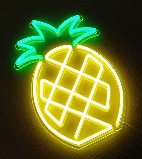 Custom Made Neon Signs, Pineapple Neon Sign, LED Business Sign – AOOS Custom