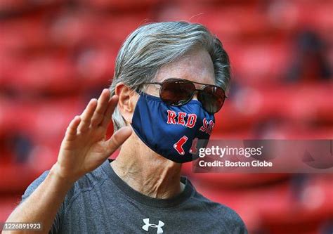 Red Sox owner John Henry arrives to watch the end of the scrimmage ...