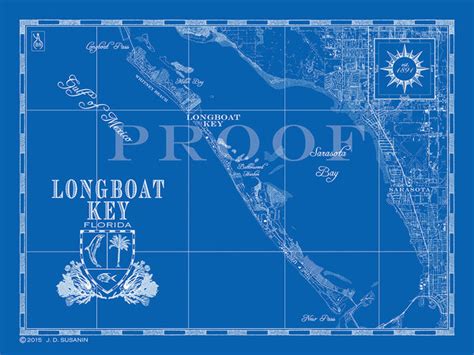 Map of Longboat Key, FL | Custom maps | Bank and Surf