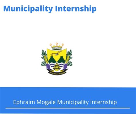 January 8, 2024 | Ephraim Mogale Municipality Internships ...