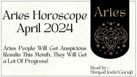 Aries Monthly Horoscope April 2024: Aries People Will Get Auspicious ...