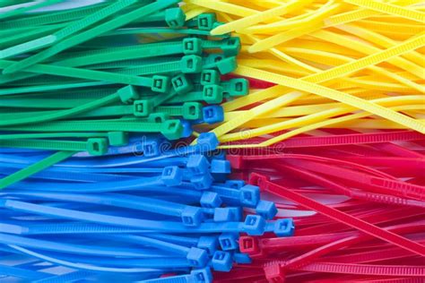 Assortment Of Colorful Plastic Zip Ties Stock Photography - Image: 26794442