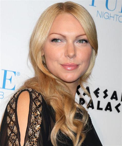 Laura Prepon Long Wavy Formal Hairstyle - Light Golden Blonde Hair Color