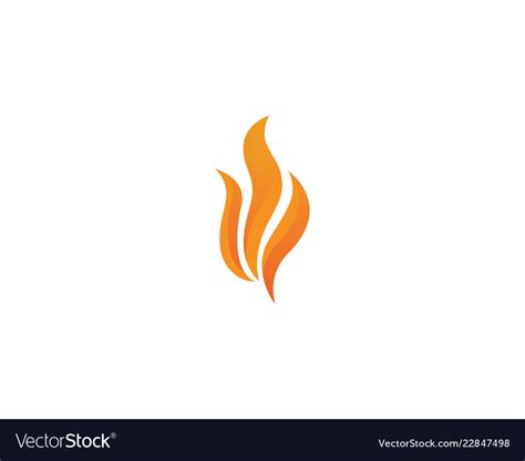 Fire and wings hot logo Royalty Free Vector Image