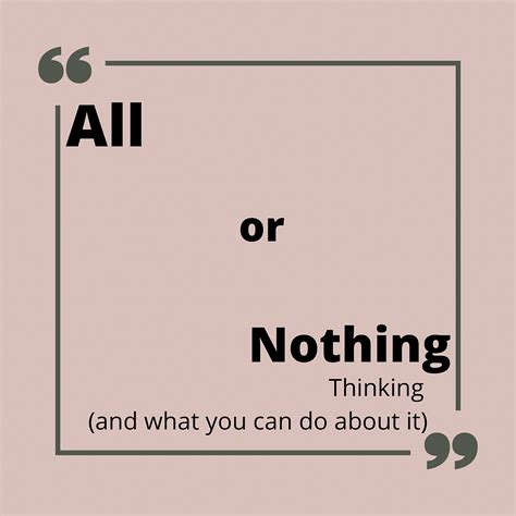 CBT for All or Nothing Thinking | geraldineclairetherapy Wilmslow