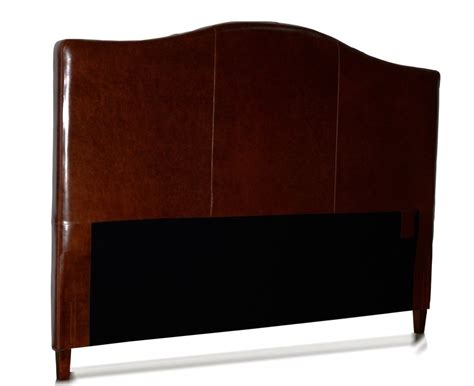 King Size Genuine Leather Headboard for Bed Camel Back Shaped