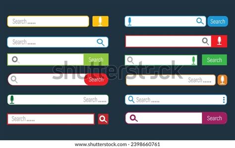 Search Bar Templates Design Set Vector Stock Vector (Royalty Free) 2398660761 | Shutterstock