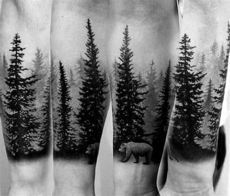 50 Tree Line Tattoo Design Ideas For Men - Timberline Ink