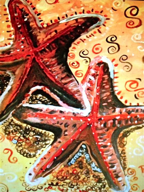 Starfish painting | Starfish painting, Abstract owl painting, Colorful art