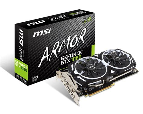 Osta MSI GeForce GTX 1060 ARMOR 6G OCV1 GeForce GTX 1060 6GB GDDR5...