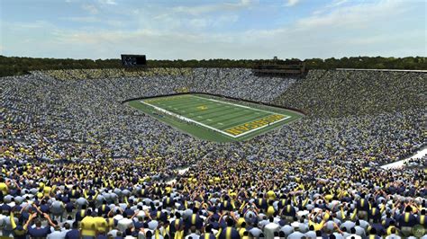 Michigan Stadium, also known as the Big House. Currently still is the largest American football ...