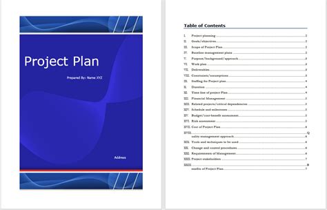 Project Plan Template - Word Templates for Free Download