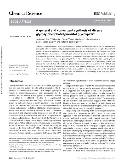 (PDF) A general and convergent synthesis of diverse ...