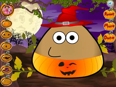 Pou Halloween Costume - Play Online on Flash Museum 🕹️