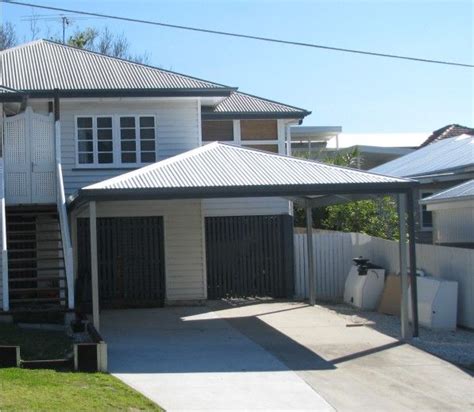 Get a quality carport kit with a Hip Roof carport to match and add value to your home. Made to ...