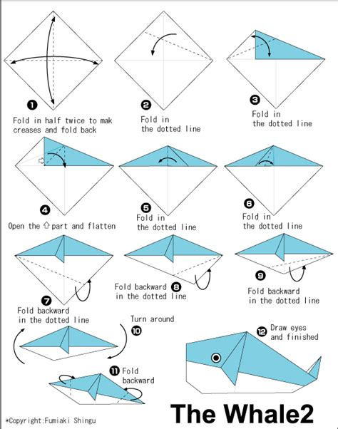 Origami Easy Whale