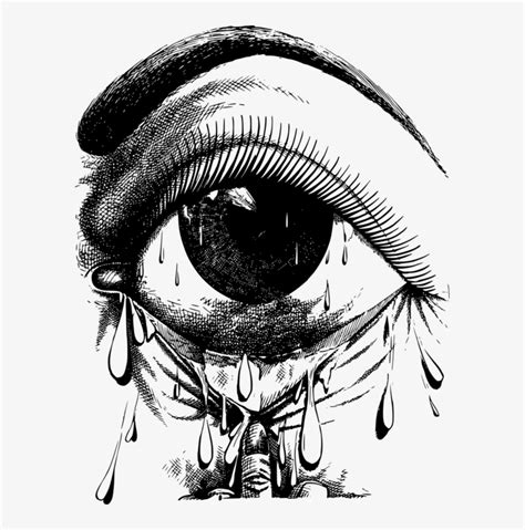 Human Eye Crying Tears Drawing - Crying Eyes Clipart Transparent PNG ...