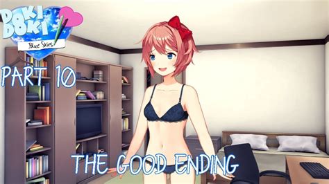 The Good Ending (Part 10 Sayori Route) DDLC Blue Skies mod - YouTube