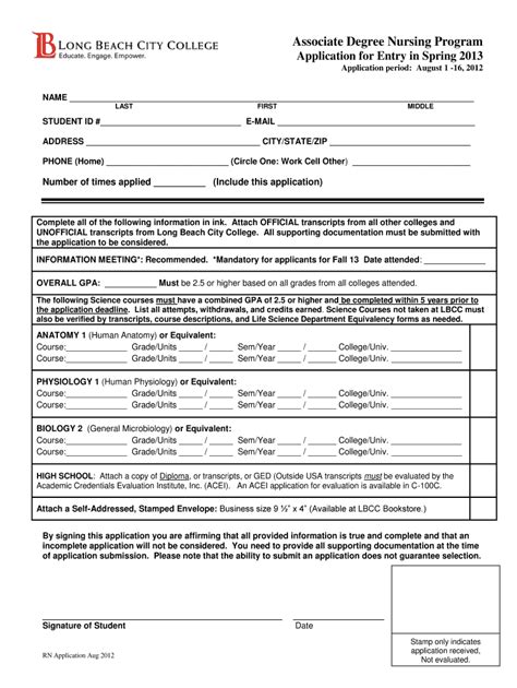 Free Printable College Application Forms - Printable Forms Free Online