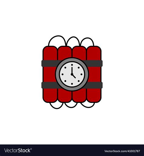 Timer bomb icon design template isolated Vector Image