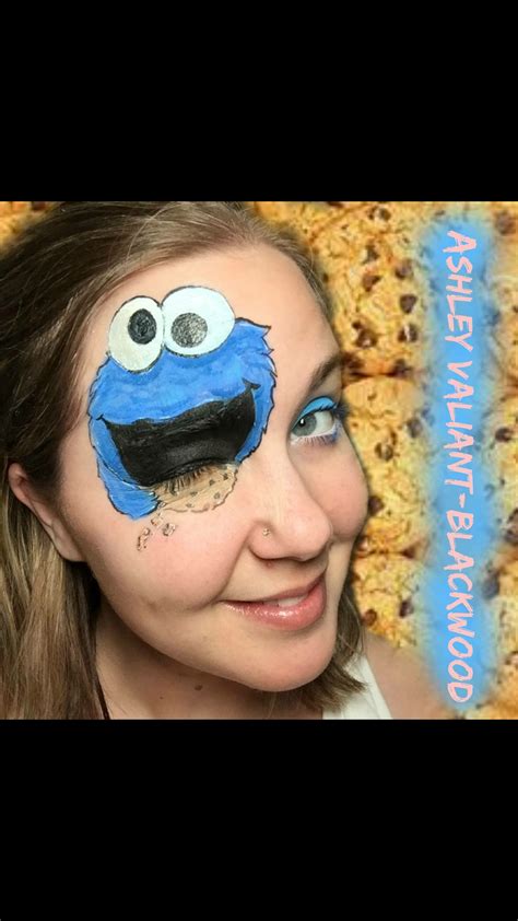 Cookie Monster Face Paint by Ashley Valiant-Blackwood # ...