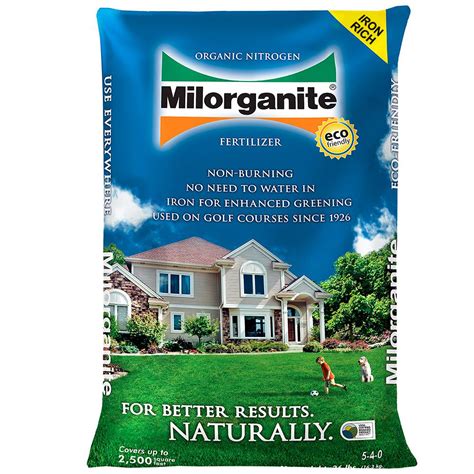 Milorganite 36 lb. Organic Nitrogen Fertilizer-100048741 - The Home Depot