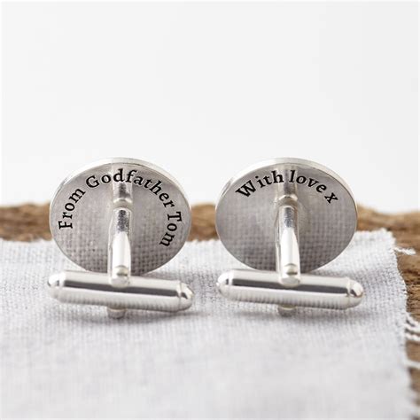 Silver Handmade Cufflinks Secret Message Personalised Custom - Etsy