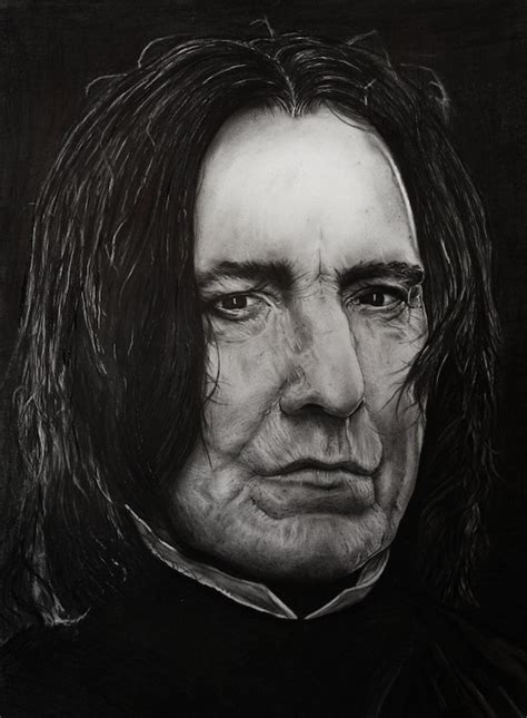 ALAN RICKMAN SEVERUS SNAPE PORTRAIT Drawing | lupon.gov.ph