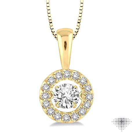 Style #: 69025FHPDYG | 1/3 Ctw Diamond Emotion Pendant in 14K Yellow Gold with Chain | Price ...