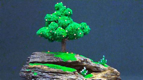 DIY diorama "Amazing Landscape" | How to make a miniature Tree, Bushes and Grass for a diorama ...