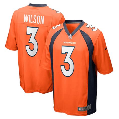 Russell Wilson Jersey (Broncos) S-2X, 3X 3XL, 4X 4XL, 5X 5XL