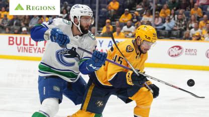 Preds Fall Short in 3-2 Loss to Canucks | Nashville Predators