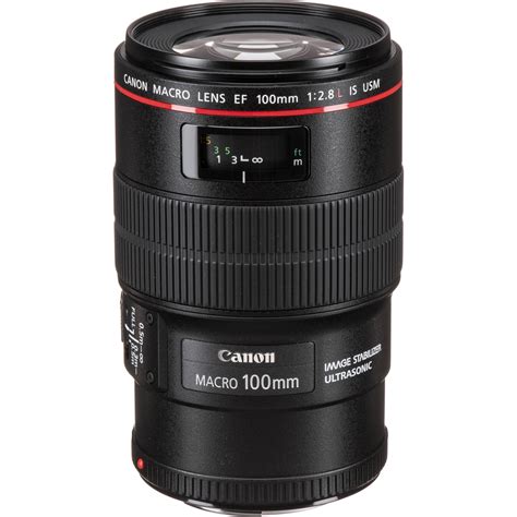 Used Canon EF 100mm f/2.8L Macro IS USM Lens 3554B002 B&H Photo