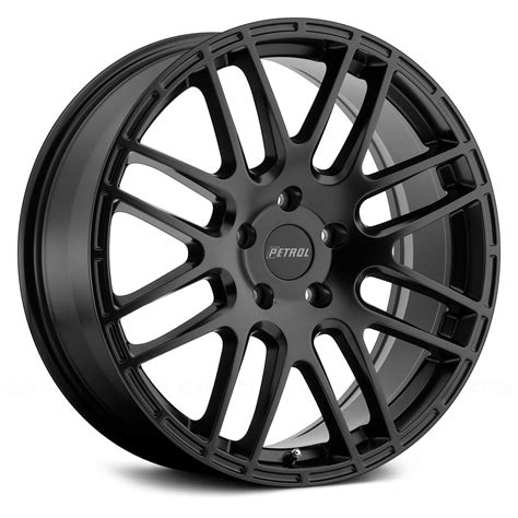 18" Inch 5x110 4 Wheels Rims PETROL P6A 18x8 +40mm Black - Walmart.com ...