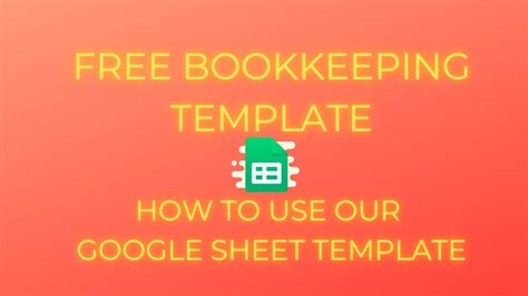 Google Sheets Templates Bookkeeping